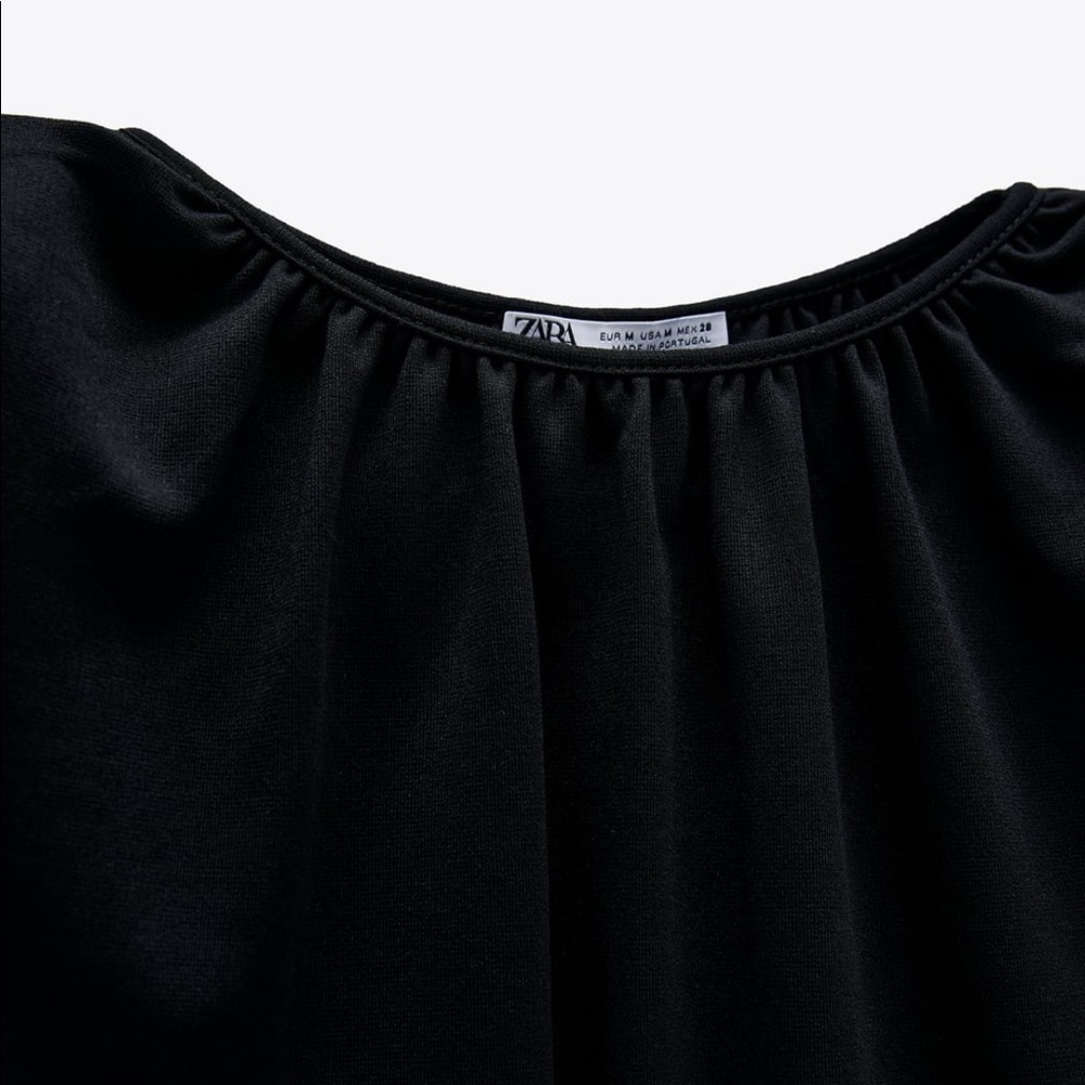 ZARA BNWT Shoulder Pad Shirt with Back Opening - Picture 3 of 7